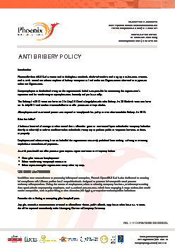 ANTI BRIBERY POLICY